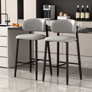 Chaises en cuir de style nordique, design moderne et simple, pour la cuisine ou la restauration - Product Image 3