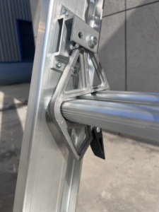 Échelle pliante portable en aluminium avec cordon <span class=keywords><strong>de</strong></span> traction pour la maison, l'appartement, l'hôpital et les travaux en extérieur – Offre Spéciale - Product Image 6