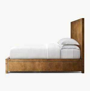 Sassanid OEM Industrial Age inspiration Ensemble de chambre de haute qualité Lit plate-forme à panneaux plaqués laiton <span class=keywords><strong>Orsay</strong></span> - Product Image 3