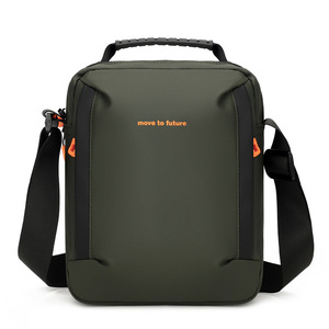 Men's Shoulder <b>Bag</b> Nylon Crossbody <b>Bag</b> Waterproof Casual <b>Black</b> Messenger <b>Bag</b> for Work Travel - Product Image 1