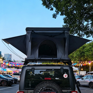 Tentes de toit à coque dure pour SUV de voiture toutes saisons Tentes de toit automatiques en alliage d'aluminium verticales pour <span class=keywords><strong>camping</strong></span>-<span class=keywords><strong>car</strong></span> Tentes de toit pour 2-4 personnes - Product Image 4