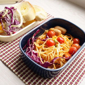 Bangduo <b>Plastic</b> Lunch <b>Box</b> Rectangular Double Layer Microwave Safe For Students - Product Image 4