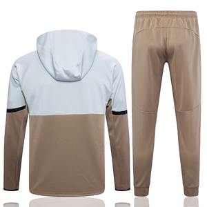 Conjuntos cortavientos de chándal con logotipo OEM, ropa deportiva de entrenamiento personalizada para hombre, chándal para correr con cremallera, sudaderas con capucha de dos piezas con cremallera completa - Product Image 5