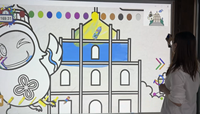 Système de projection murale interactif intelligent pour applications de peinture au pistolet, affichage numérique, formation et projets de peinture créative