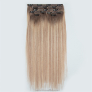 ผมต่อแบบคลิปหนีบผมมนุษย์แท้ผ้าทอคู่ - Product Image 6