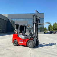 Chariot élévateur GPL DOGON CPQYD 3,5 tonnes, prix usine, moteur EPA Euro 5, mât triplex, déplaceur latéral, transmission automatique/manuelle, pneus pleins