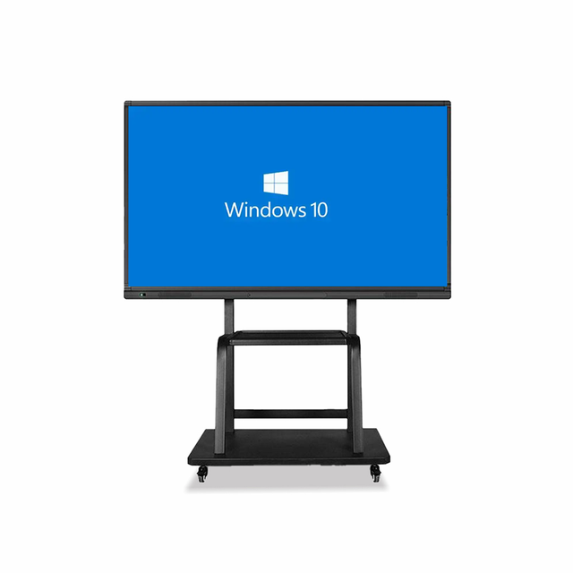 Multimedia Teaching Machine Interactive Electronic 4K Resolution 20 Touch Points Android Windows OS for Intelligent Conference