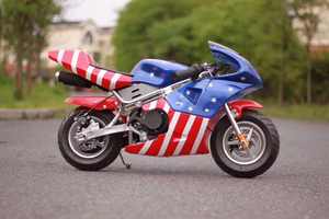 Surron X-Scooter Dirt Bike para niños, <span class=keywords><strong>Mini</strong></span> moto <span class=keywords><strong>Chopper</strong></span>, edición negra, <span class=keywords><strong>49Cc</strong></span>, novedad - Product Image 2