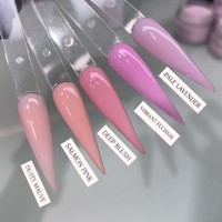 IPHF OEM ODM Palette de poudre acrylique rose et violet vif, fournitures pour ongles en vrac pour usage en salon
