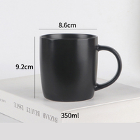 Offre Spéciale – Tasse Noire Mate 11oz Personnalisable en Porcelaine Fine, Mug en Céramique avec Logo de Marque Imprimé pour Cadeau Promotionnel
