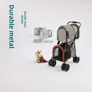<span class=keywords><strong>Passeggino</strong></span> per Cani a Due Piani Stile Bus, Elegante e Adorabile, Smontabile, Leggero, per Esterni, Modello Trasportino per Animali Domestici a Livello Superiore e Inferiore - Product Image 2