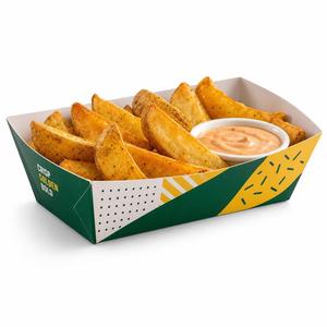 Boîte à emporter en papier pour poulet frit imprimée, conteneur alimentaire pour poulet, emballage pour poulet pour les restaurants de restauration rapide - Product Image 2