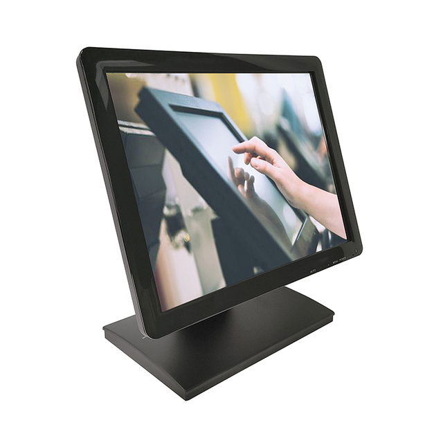 Custom Logo TFT- LCD Panel 15 Inch  4:3 Ratio 4 Wire Resistive Touch Screen Monitor for POS System