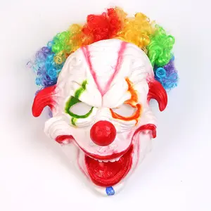 Masque de Clown à grande bouche coloré pour Halloween, déguisement effrayant pour adultes et enfants, pour décoration