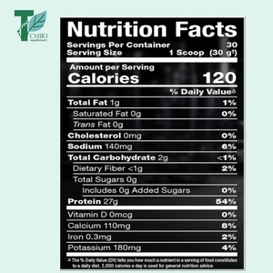 OEM/ODM <strong>Pure</strong> <strong>Whey</strong> <strong>Isolate</strong> Protein Powder High-Protein,Clean, Keto-Friendly, Pre Post Workout Supplement, Women and Men - Product Image 2