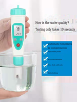Stylo testeur de qualité de l'eau numérique 7-en-1 usage industriel moniteur de PH/TDS/EC/ORP/SG/salinité