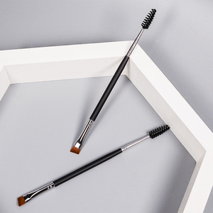 Đôi Hai Mặt Mắt Bàn Chải Mẫu Miễn Phí Biểu Tượng Tùy Chỉnh Góc Cạnh Lông Mày Và Lông Mi Mascara Trang Điểm Bàn Chải - Product Image 4