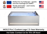 Baignoire pour 2 personnes, baignoire à remous, baignoire de massage, baignoire autoportante, baignoire jacuzzi, baignoire cannelée avec remous, 1500 Custom