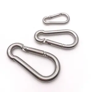 Carabiner BT-245 8CM Din5299 FromC Heavy Duty 8X80mm Metal Snap Hook 304 Stainless Steel Carabiner Mousqueton