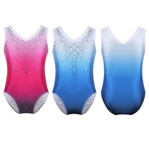 2-14 niños ropa de baile fabricante traje de baile moderno niños Mono para niñas Ballet danza gimnasia leotardo - Product Image 4
