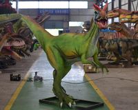 Modèle de dinosaure Dilophosaurus animatronique réaliste pour enfants, pour le divertissement et la décoration éducative dans les centres commerciaux