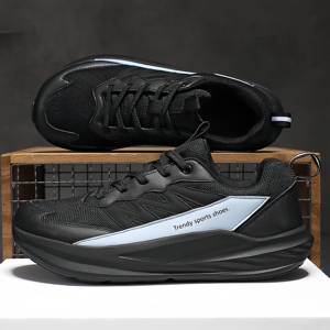 Men's Wide Toe Box Walking Shoes Low Top Lace-up Breathable Mesh Lightweight Non-slip Casual Sports <strong>Sneakers</strong> Custom Logo - Product Image 5