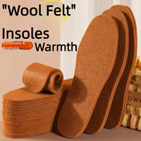 Semelles intérieures en feutre de laine doux et moelleux, respirantes, en coton, chaudes, épaissies pour hommes et femmes – Catégorie Sport & Confort