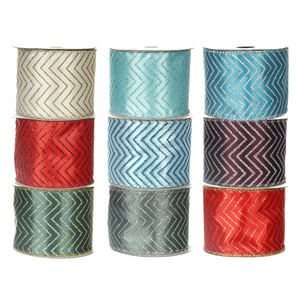 Produsen sampel gratis grosir pita <span class=keywords><strong>Satin</strong></span> dekorasi Natal pola kustom pita kabel poliester untuk pembungkus Hadiah - Product Image 2