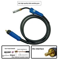 Antorcha de Soldadura con Protección de Gas, Modelo 200A 350A/500A, Accesorios MIG, Cable de Soldadura de Dióxido de Carbono Reforzado, Hecho a Medida, 3m/5m