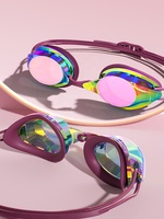 Lunettes de natation unisexes pour la course, lunettes de triathlon pour hommes, étanches, en silicone, avec protection UV, revêtement anti-buée, pour adultes