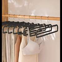 Cedar space Cintres demi-ronds en velours antidérapants pour vêtements, costumes, manteaux et pantalons, pour l'organisation de la maison et la réduction de la consommation d'espace, vente en gros