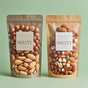 Pochette debout à fermeture éclair imprimée par gravure personnalisée et étanche pour collation noix de cajou nourriture pour animaux de compagnie sushi chewing-gum emballage alimentaire - Product Image 3