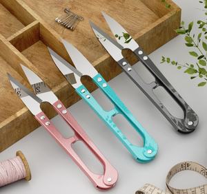 Tijeras para Hilo en Forma de U, Tijeras de Corte de Hilo con Resorte, Tijeras para Manualidades, Punto de Cruz, Costura de Ropa, Tijeras de Sastre para Cortar Hilo - Product Image 3