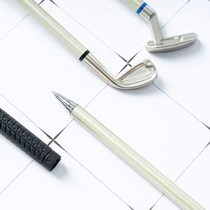 Stylo publicitaire personnalisé en forme de club de golf avec logo, coffret cadeau miniature, ensemble de golf - Product Image 5