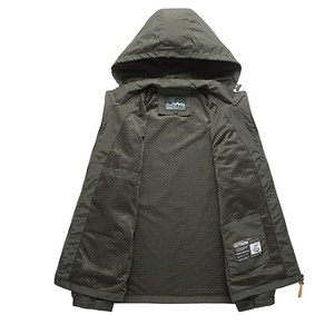 Custom Breathable Hiking <strong>Camping</strong> Windproof Waterproof Camouflage Men's Hoody Tactical Jacket For Outdoor - Product Image 2