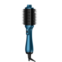 Brosse à air chaud professionnelle en nylon alimentée par USB 1000W 3-en-1 Sèche-cheveux et coiffeur pour cheveux longs Usage domestique et hôtelier