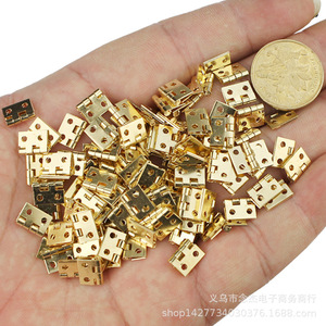 Mini bisagra de cobre puro de 8x10 mm, bisagra duradera para muebles, para caja de madera - Product Image 3