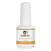 Gel UV de finition pour ongles 15ml – Bouteille pour Nail Art, Beauté, French Manucure, DIY – Longue Durée, Non Toxique et Écologique