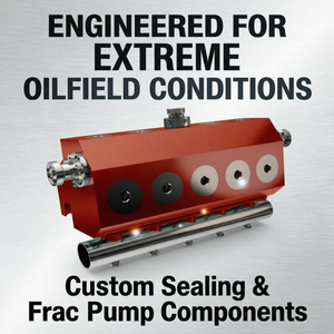 Composants de pompe à injection et de scellement personnalisés, conçus pour des conditions extrêmes sur les champs pétrolifères, module hydraulique rouge - Product Image 1