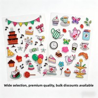 Pegatina Decorativa para Cuaderno Fresh Bubble Luggage con Patrón de Dibujos Animados Modelo Hi
