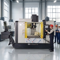 Centre d'usinage vertical VMC1160 BT40 avec commande CNC Fanuc, haute précision, fonction automatique pour pièces de précision et moules
