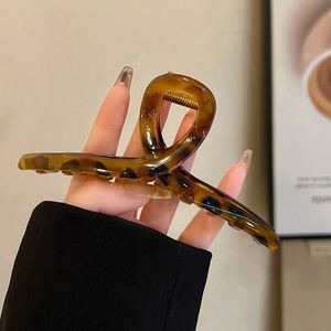 Vintage Leopard Print Acrylic Oversized Claw <b>Clip</b> for Women Wedding Christmas Halloween Back Head Luxe Stylish Hold - Product Image 3