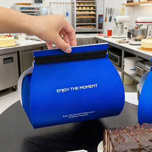 Super ETpack Boîte de boulangerie de luxe de qualité alimentaire avec logo personnalisé Emballage de gâteau Boîte de papier pour petite tasse gâteau rouleau <span class=keywords><strong>suisse</strong></span> blanc - Product Image 3