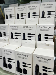 Carga súper rápida 2,0 <span class=keywords><strong>cargador</strong></span> de coche de doble puerto tipo C cable 45W PD USB C <span class=keywords><strong>cargador</strong></span> de coche para <span class=keywords><strong>Samsung</strong></span> S23 Ultra S22 <span class=keywords><strong>S21</strong></span> <span class=keywords><strong>FE</strong></span> - Product Image 5