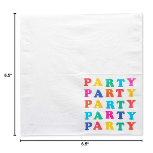Assiettes et serviettes <span class=keywords><strong>de</strong></span> <span class=keywords><strong>table</strong></span> jetables personnalisées, 100 feuilles, avec logo, pour fêtes et déjeuners - Product Image 2
