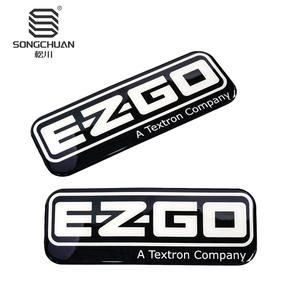 รถกอล์ฟโลโก้สีขาว EZGO ผู้ผลิตโดยตรง 60645 ประเภทสินค้า สติ๊กเกอร์ติดรถยนต์ - Product Image 4