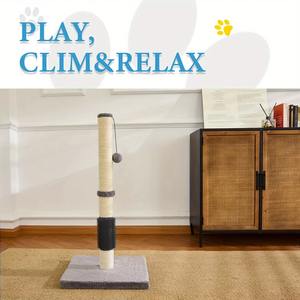 Ide Produk Baru: Rak Panjat Kucing Raksasa dari Kayu dan Sisal, Hemat Tempat, Tiang Garuk untuk Kucing Besar dan Kecil, untuk Dalam Ruangan - Product Image 3