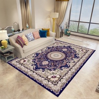 Tapis de décoration moderne rectangulaire à poils ras en polyester PET, fabriqué à la machine, lavable, antidérapant, adapté aux animaux domestiques