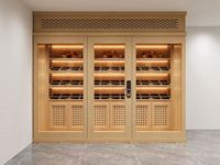 Humidor mobile pour cigares, en bois de cèdre, avec contrôle de la température et de l'humidité, éclairage LED, design personnalisable, pour hôtels, clubs, boutiques