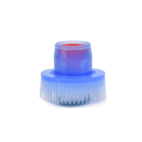Accessoires de nettoyage liquide de chaussures brosse à cheveux bicouche applicateur d'éponge de bouteille de chaussure diamètre 2.6cm